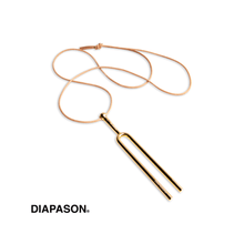 Load image into Gallery viewer, DIAPASON.™ - conscious jewelry // Gold. Necklace - written.by 