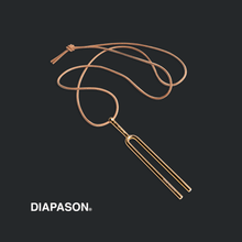 Load image into Gallery viewer, DIAPASON.™ - conscious jewelry // Gold. Necklace small - written.by 