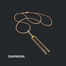 Load image into Gallery viewer, DIAPASON.™ - conscious jewelry // Gold. Necklace - written.by 